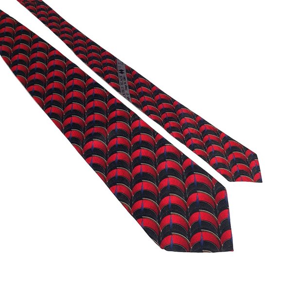 JZ Richards Nordstrom Mens Necktie Tie Double Black Diamond Designer Luxury Gift - Picture 1 of 5